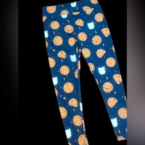 LuLaRoe Tall&Curvy Leggings •Milk & Cookies •Buttery Soft & Ultra Stretchy •NWOT - Picture 3 of 12
